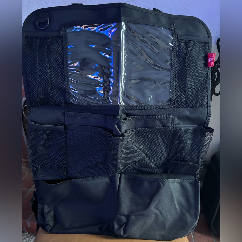 Black Hanging Car Seat Organizer